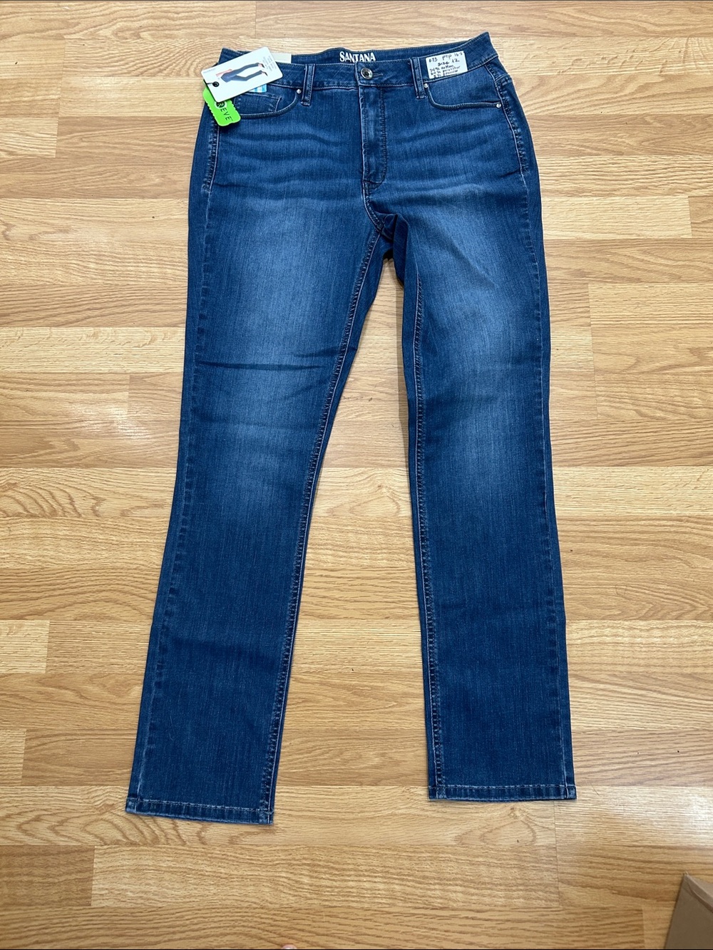 O73. Dark Blue Slim Straight Jeans NWT